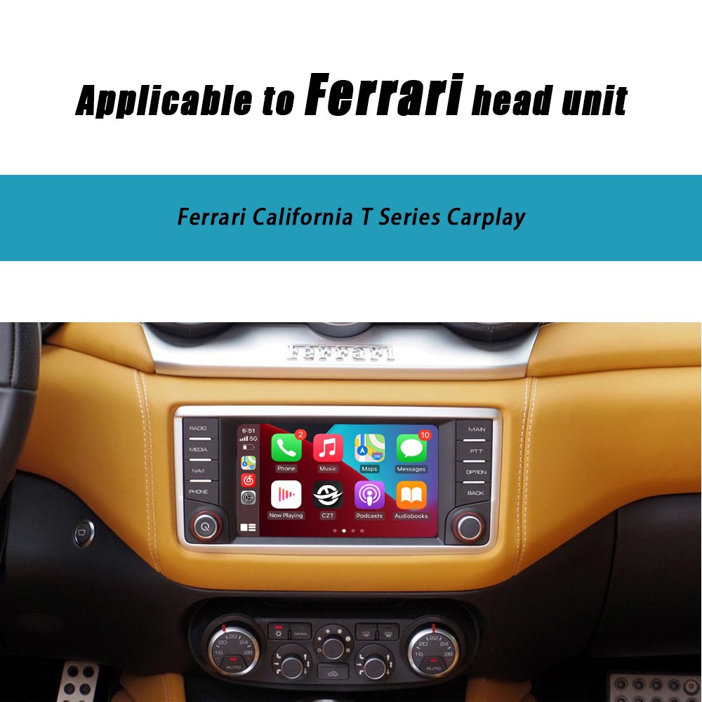 CZT-AUTO For Ferrari F12 F8 488 812 Car DVD Player Mirror Link AirPlay Radio Navigation Android Auto Wireless CarPlay Interface