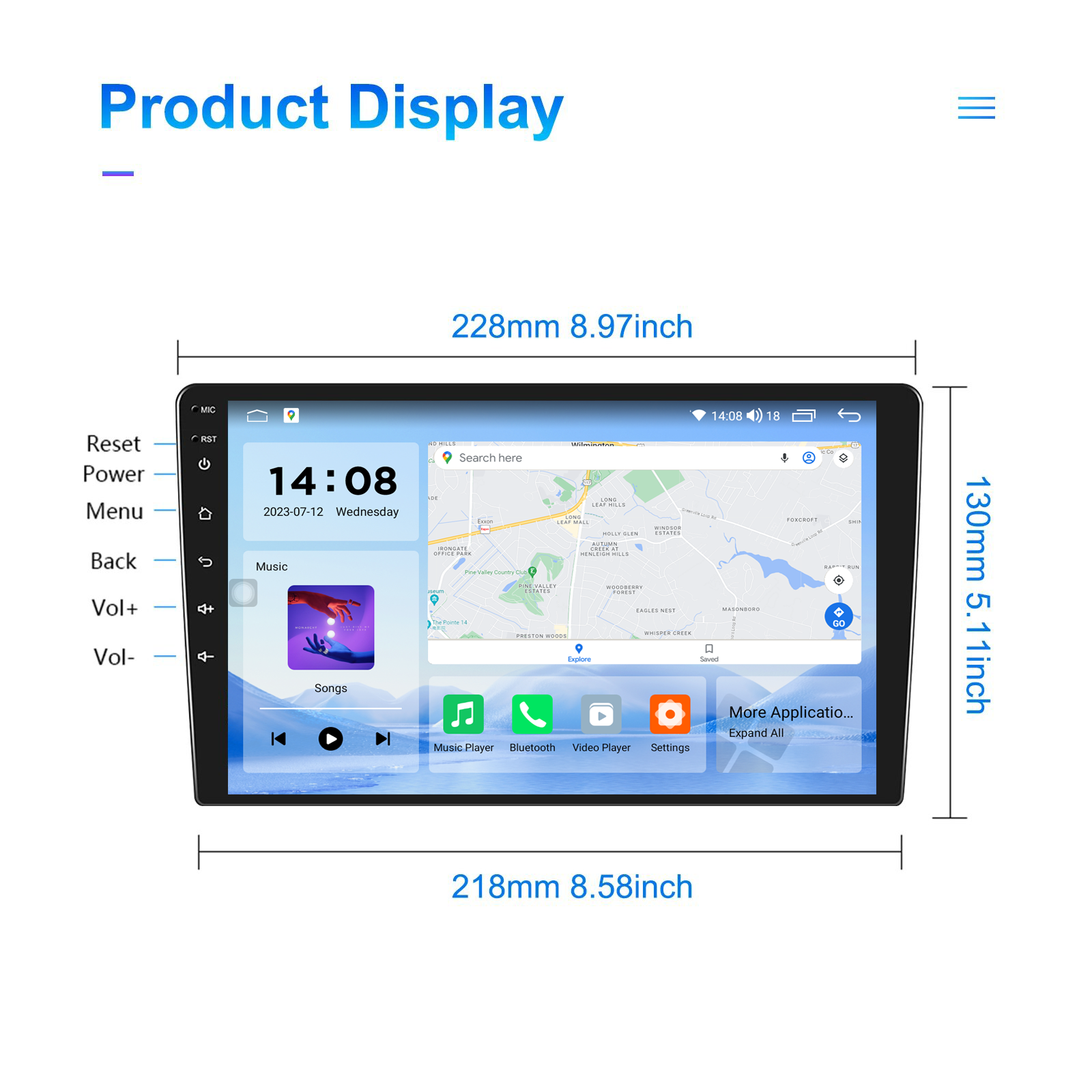 TS10 7862S 9Inch 4GB 6GB 8GB 128GB QLED Car Radio Support 4G LTE 360 panorama DSP Carplay Multimedia DVD Player