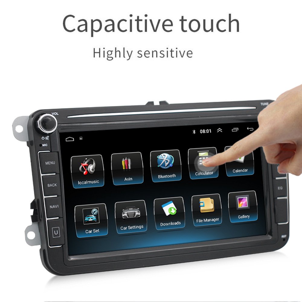 High Quality 8 Inch 2 Din Multimedia Autoradio Navigation GPS BT Car Dvd Player Stereo Android Car Radio for VW