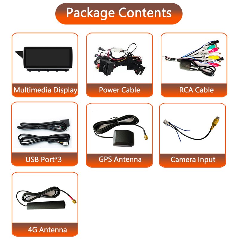 8-Core Car PGS AM FM Radio Video Navigation Player for Mercedes Benz GLK Class X204 2008-2015 Android with WIFI