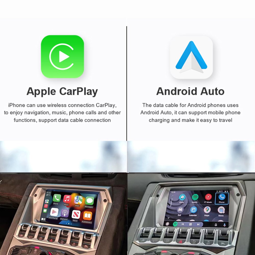 Radio Car DVD Player For Lamborghini Aventador 2012-2019 Wireless Carplay Android Auto Mirror Link AirPlay Car Play Functions