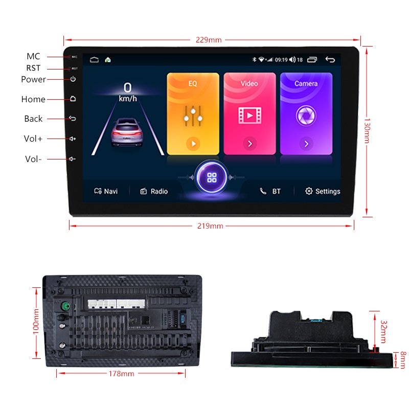 9" for Land Cruiser 11 200 2007 - 2015 Android Auto Car Radio Touch Screen DVD Multimedia Player