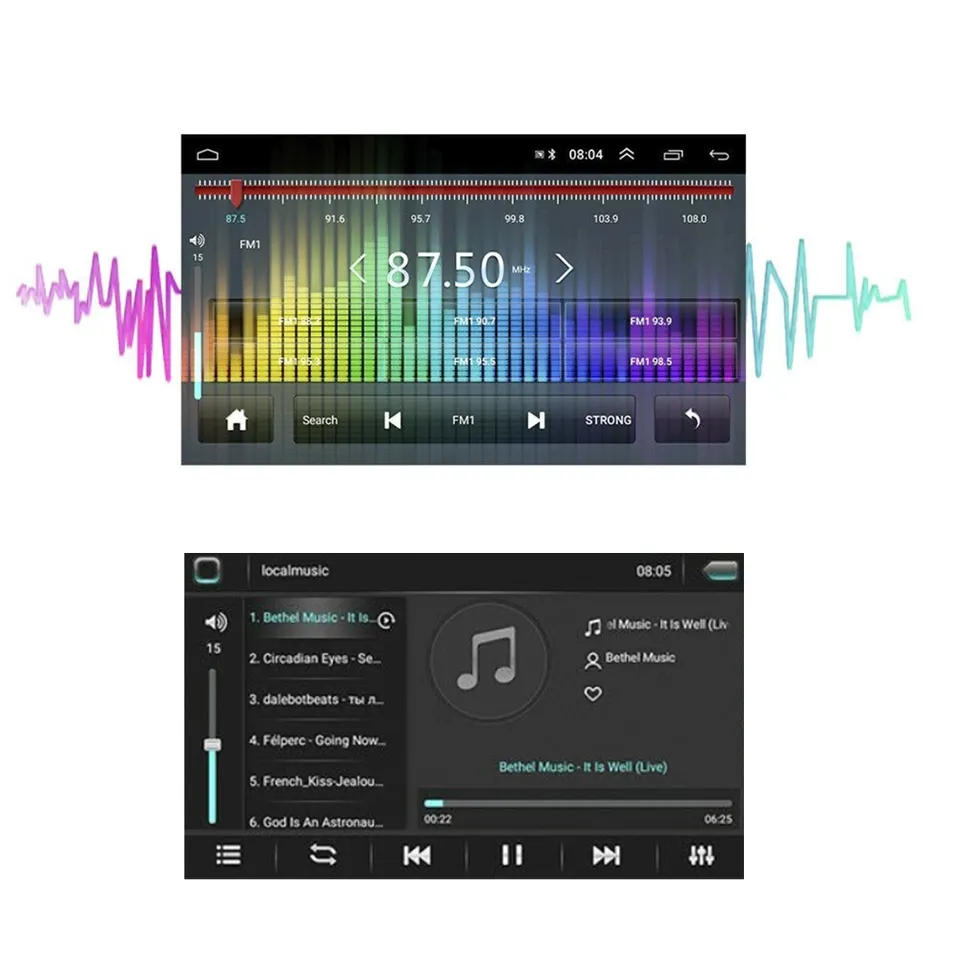 7 inch Multi languages Russian Spanish French Italian Car Radio Android Screen Multimedia DVD MP5 Player System