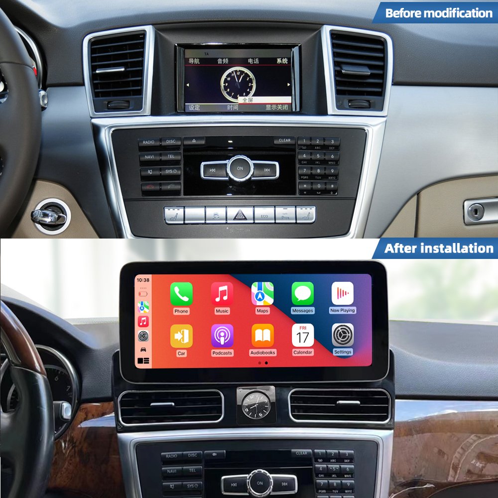 Zlh 12.3 Snapdragon 8-Core Touch Screen Android 12 Carplay Auto Car Dvd Navigation Player For Benz Gl Ml 350 450 550 W166 X166