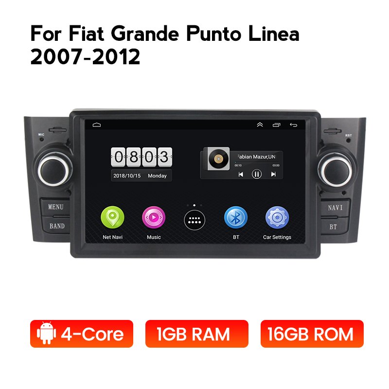 Android system 4GB+64GB For Fiat Grande Punto Linea 2007 2012 Car Radio Multimedia Video Player Navigation GPS 2din DVD