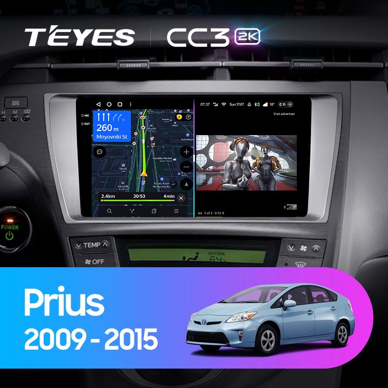 TEYES CC3L CC3 2K For Toyota Prius XW30 2009 - 2015 Car Radio Multimedia Video Player Navigation stereo GPS Android 10 dvd