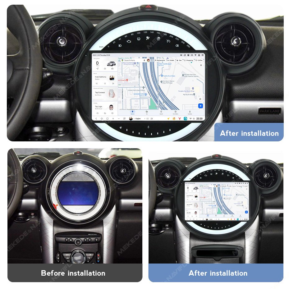 DUDUAUTO Head Unit Car Radio Multimedia Player Navigation GPS Stereo Autoradio For BMW Mini Cooper Countryman R60 R61 2010-2016