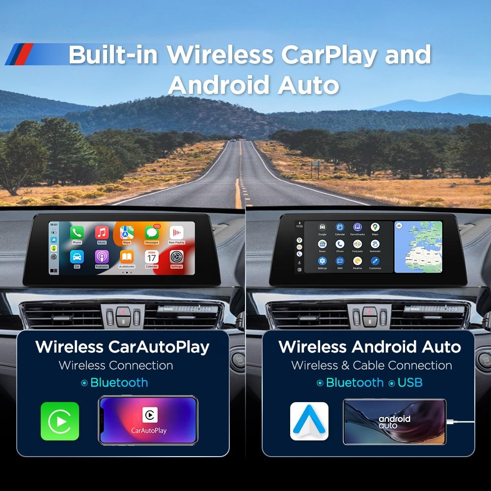XTRONS 10.25" Android 13 Octa Core 8+128G Car Audio Radio Android Auto Carplay 4G LTE Autoestereo For BMW X1 F48 2016+ NBT EVO