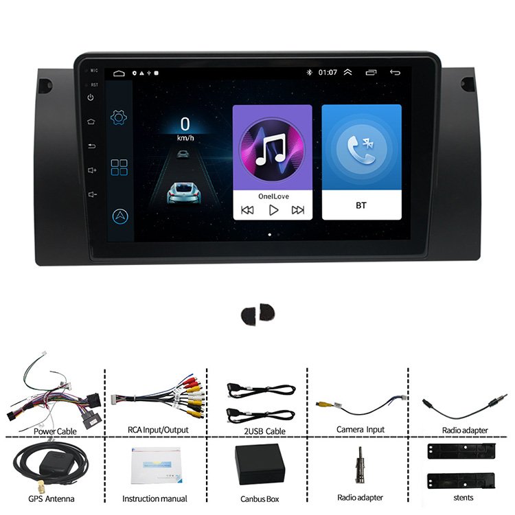 9 Inch Touch Screen Navigation Android Auto Carplay Player Android Car Radio For BMW X5 E39 E53 2000~2006 E38 94~01 M5 96~2003