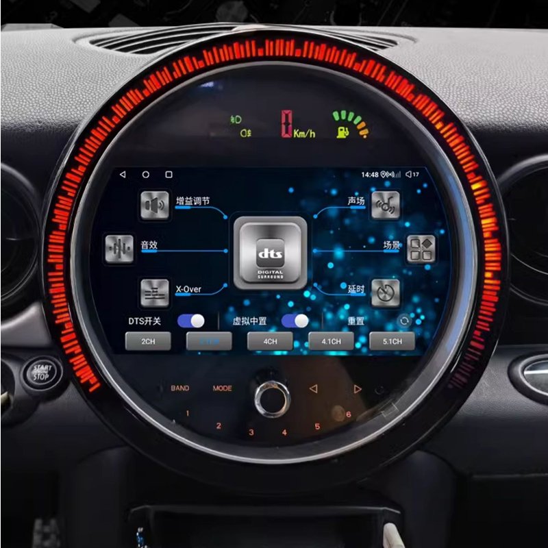 9 inch dvd car radio stereo android touch screen multimedia player carplay gps navigation for BMW mini 2007-2018