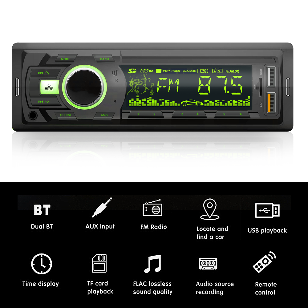 Cheap single din car stereo radio for car MP3 1Din BT FM SD USB car tape mp3 player blue tooth