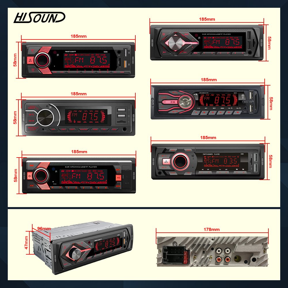Cheap single din car stereo radio for car MP3 1Din BT FM SD USB car tape mp3 player blue tooth