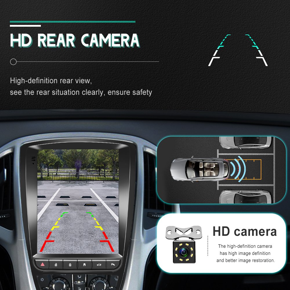 Podofo 2+64 Android Car Radio For Opel Astra J/Buick EXCELLE Verano 2010-2014 9.7" Vertical Screen Car Stereo GPS WIFI RDS FM BT