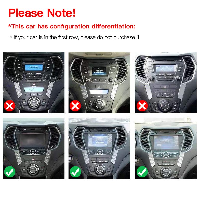 Android Screen DSP Car Radio For Hyundai IX45 Santa Fe 2012-2017 Multimedia Player Navigation GPS Carplay Head Unit Auto Stereo