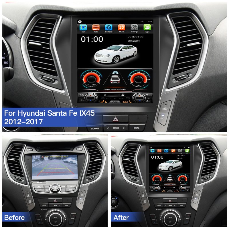 Android Screen DSP Car Radio For Hyundai IX45 Santa Fe 2012-2017 Multimedia Player Navigation GPS Carplay Head Unit Auto Stereo