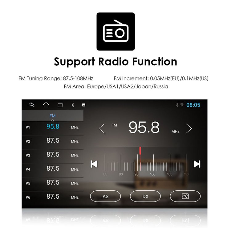 9 Inch 4 Core WIFI Android Touch Screen Bluetooth FM Stereo Player Car Multimedia Radio For Ford Escape Kuga 2 C-Max 2013~2017