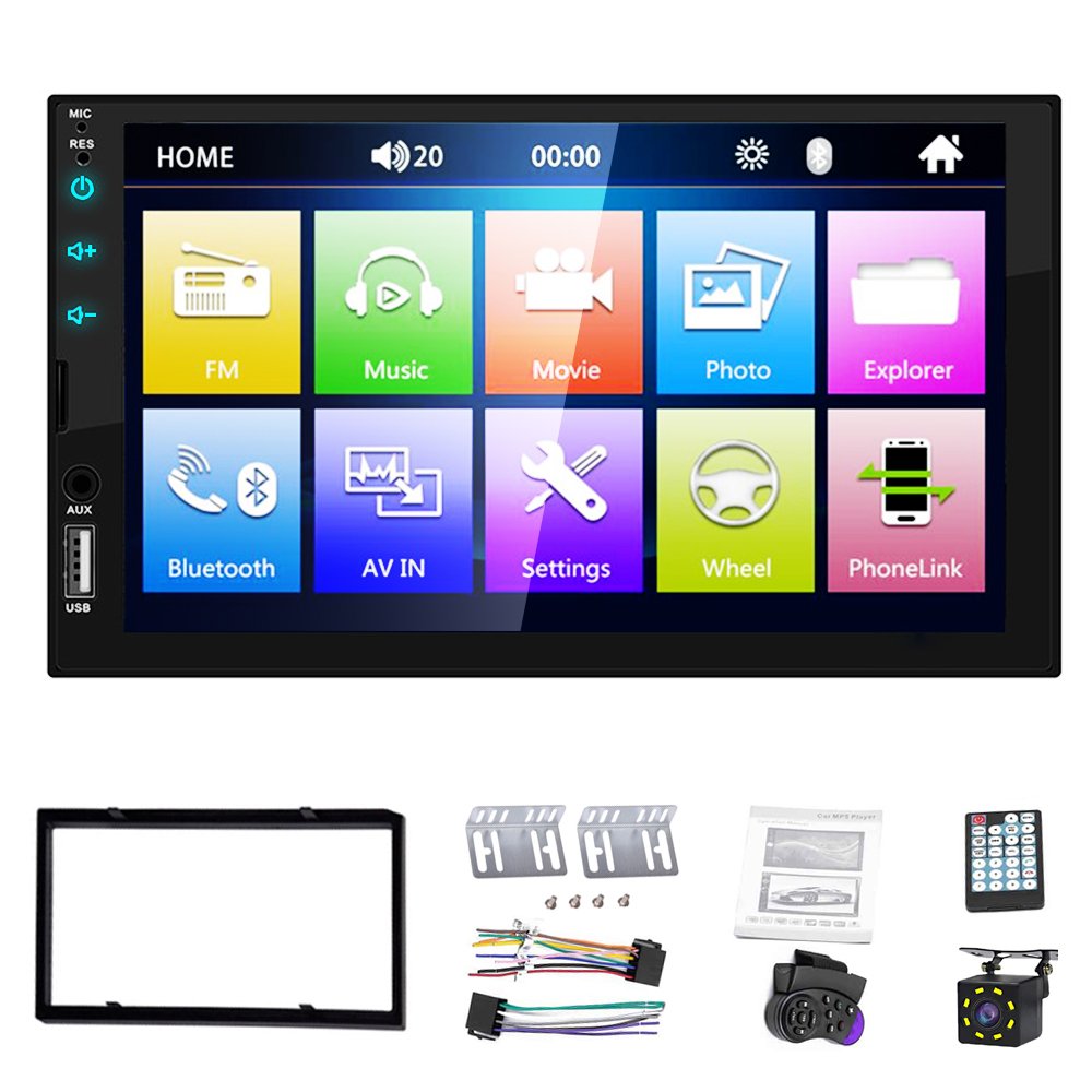 7 inch 2 Din Car Radio Video Car Stereo Full Touch Screen BT FM Mirror Link iOS/Android Autoradio Audio Car MP5 Player