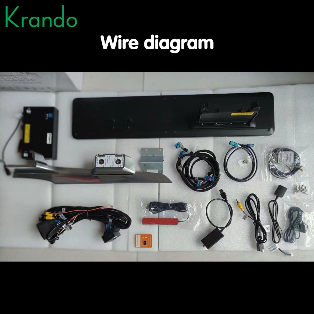 Krando Dual 12.3" Screen audio radio gps navigation system for Benz C W205 GLC X253 NTG 5.0 2015-2018 car dvd player multimedia