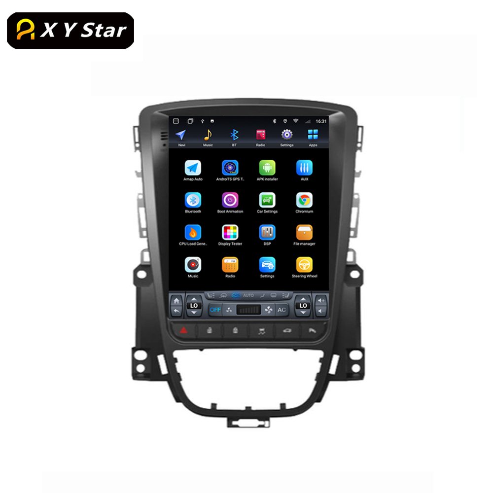 XYstar Vertical Touch Screen 10.4 Inch 8+256 Android Car Dvd Video Player Car Radio For Opel Astra J Vauxhall Buick Verano