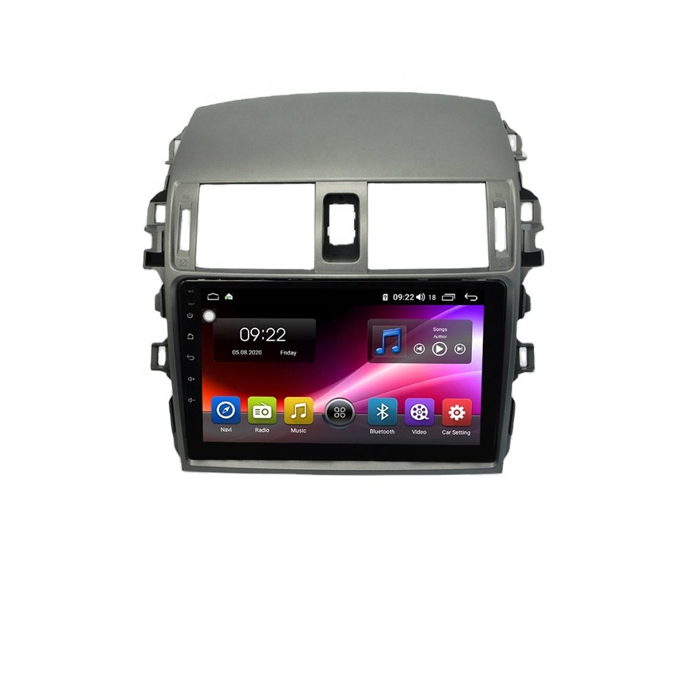 Supplier Hot Android 10 Car Stereo 6G+128G GPS Navigation AM/FM Multimedia Head Unit RDS for Toyota Corolla 10 2006-2013 Car dvd Player