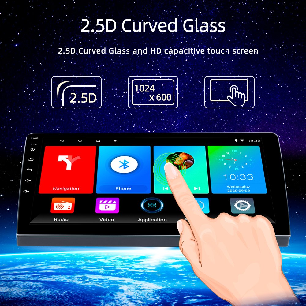 9" 2 Din Android 11 Car Radio GPS Multimedia Player For Volkswagen Nissan Hyundai Toyota