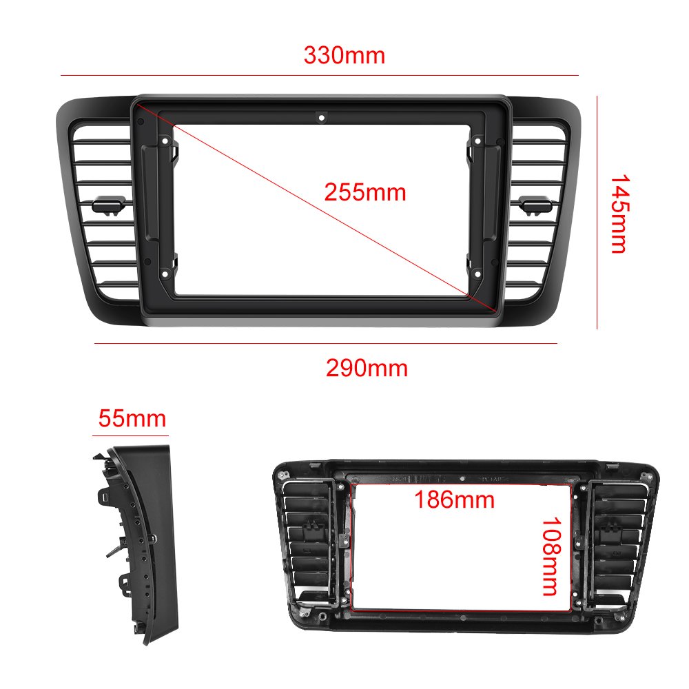 Podofo 9" Android Car Radio Stereo For Subaru Legacy 2003-2009 Autoradio GPS Wifi FM RDS Split Screen Auto Electronics