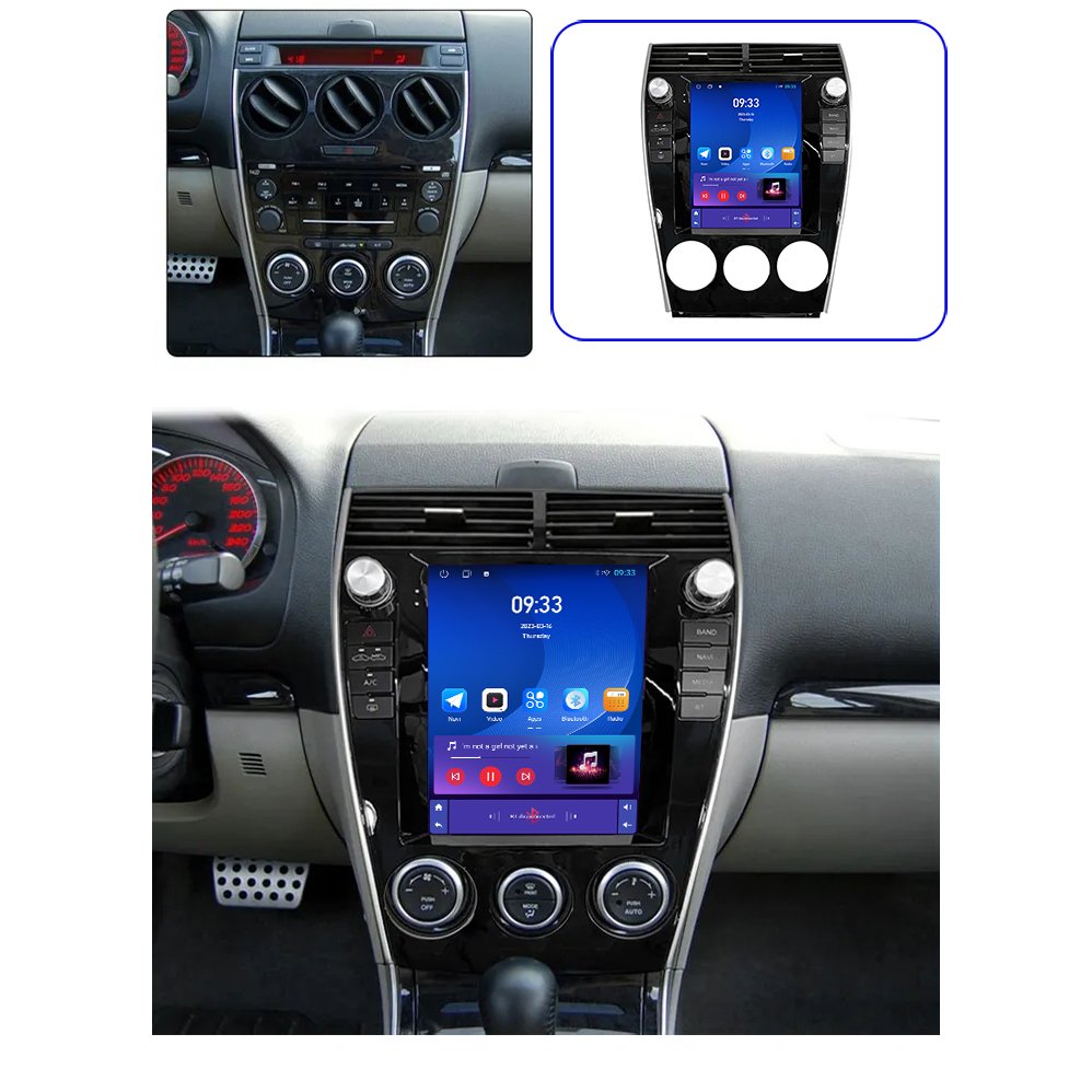 9.7" tesla Style car video player For Mazda 6 2004-2015 GPS navigation built-in dsp carplay android radio car head unit