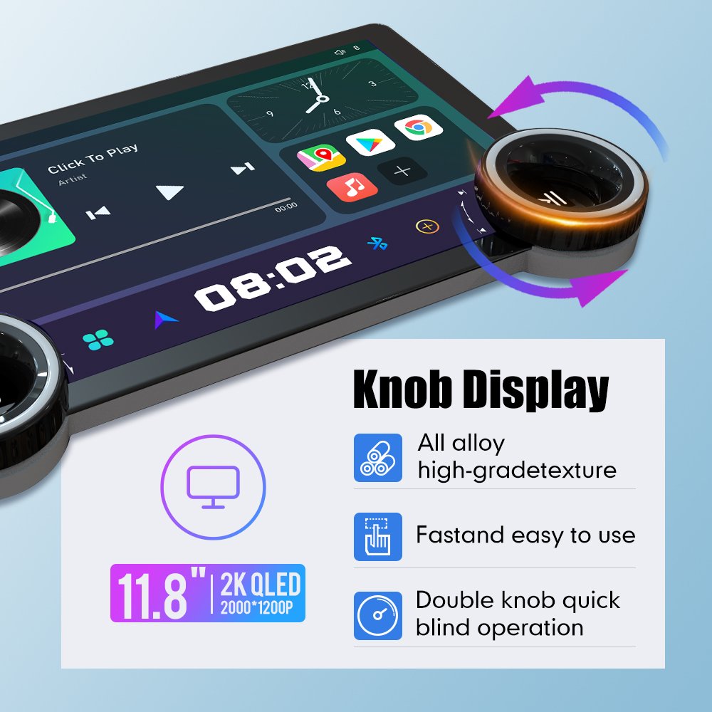 DIAMOND 2K Qled Screen 10.1/10.33/11.5/11.8 Inch Double Din Car Stereo 2 Din Android Car Radio Car DVD Player Navigation GPS