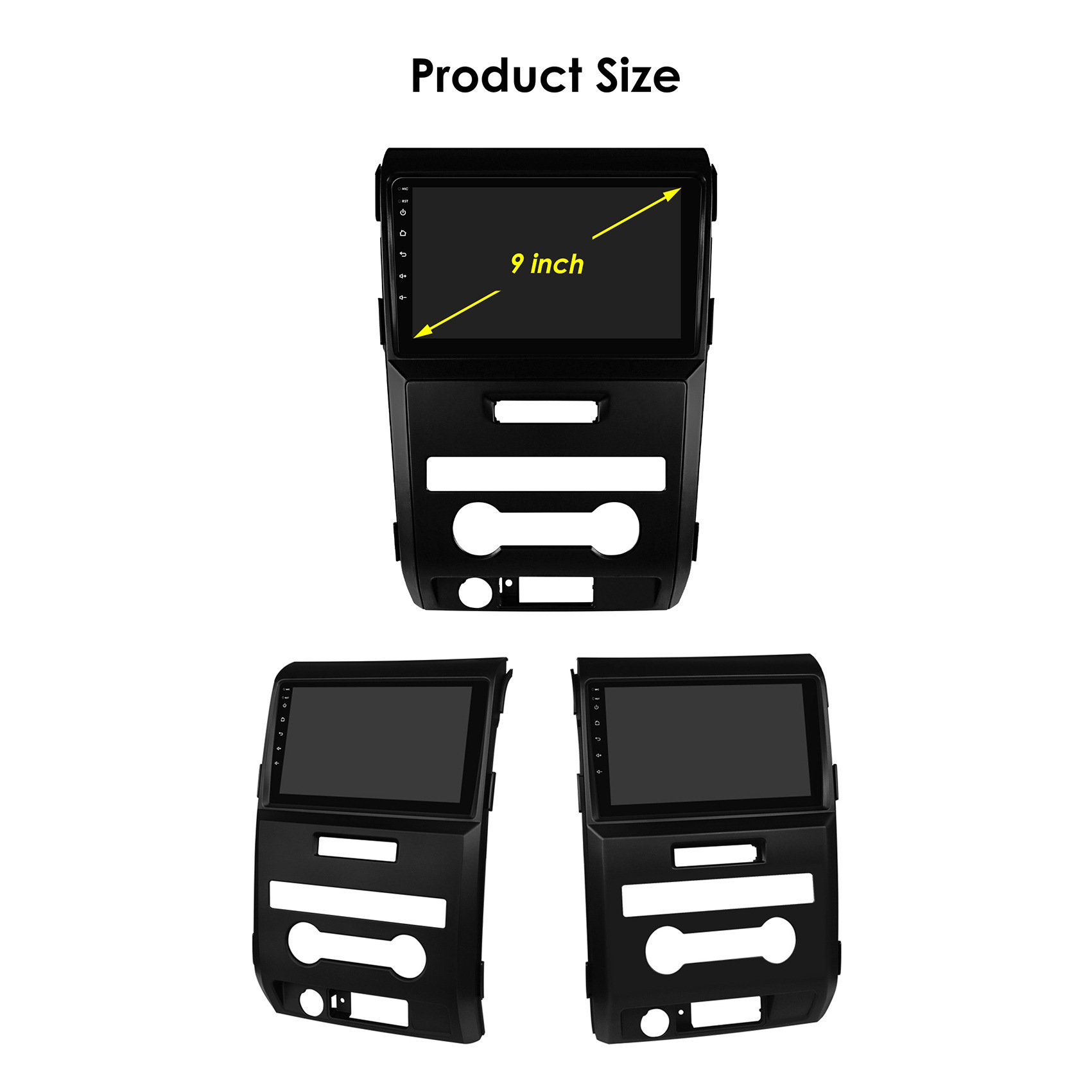 9 Inch Wifi+4G OLED Android 12 car dvd Player for Ford F150 P415 Raptor with radio CarPlay Android Auto car stereo with GPS