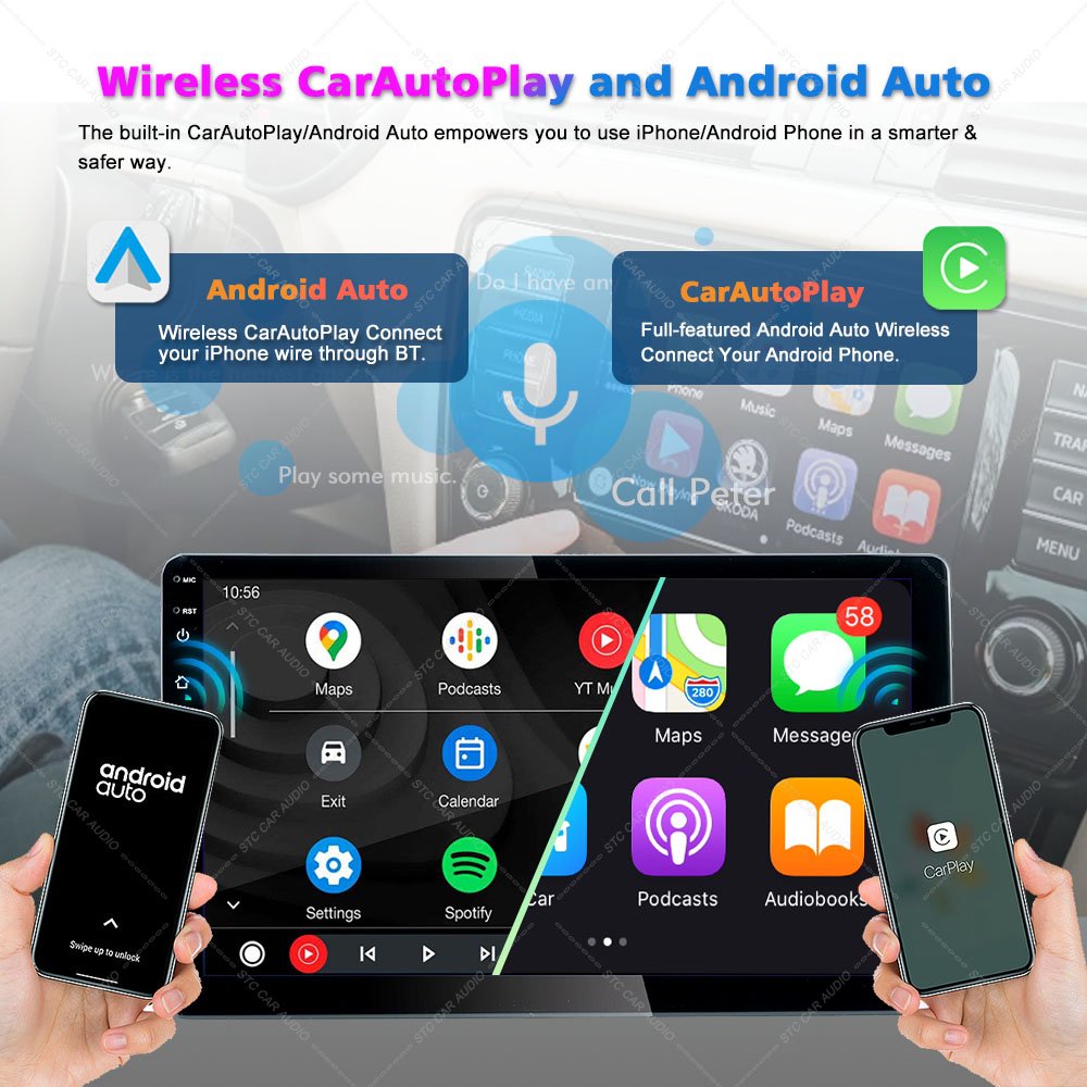 Universal Touch Screen Gps Radio Stereo 10.1 Inch Car Video 1 Din Car Dvd Player With Screen