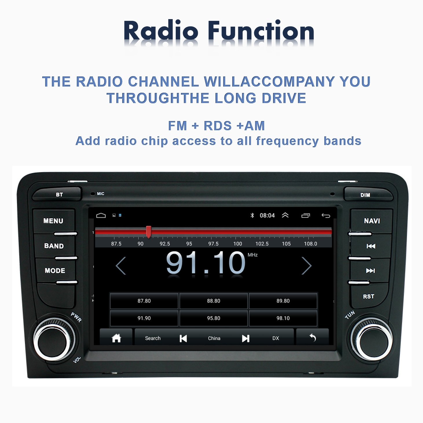 7 Inch Car Radio Android Navigation GPS 4-Core 1+16GB CarPlay Android Auto Car DVD Player A3 For Audi