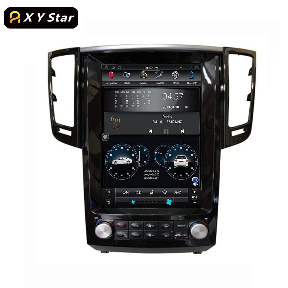 12 Inch Tesla Style Navigation Video Radio Display Android Car Dvd Player For Infiniti EX25 EX35 QX50 2009-2016