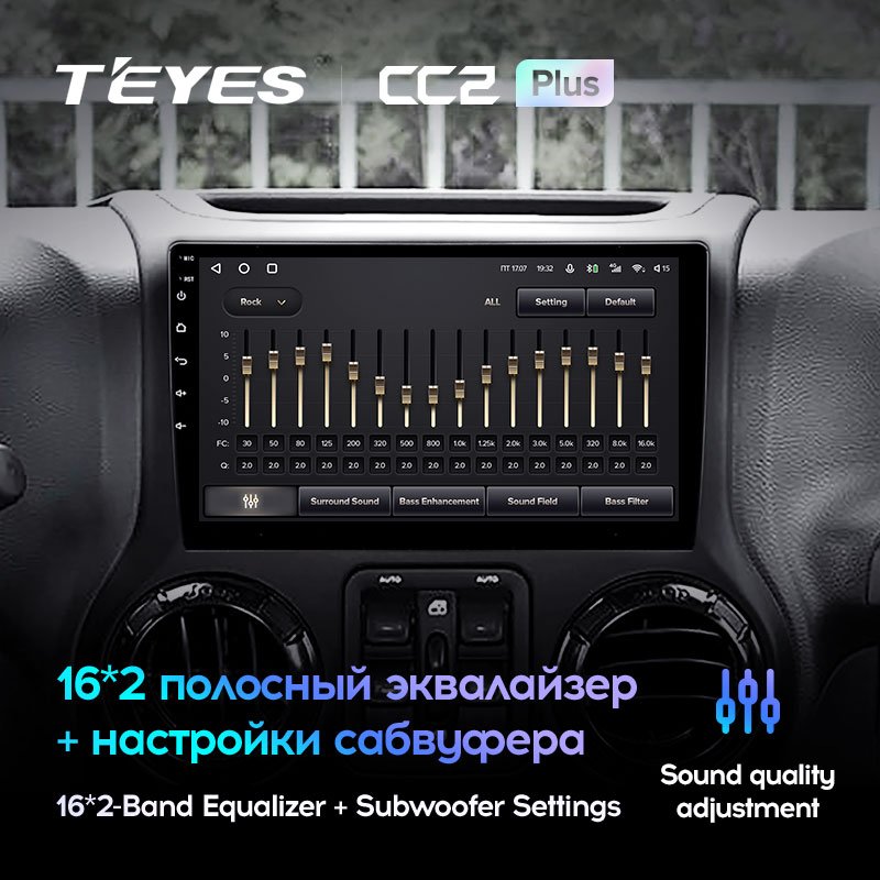 TEYES CC2L CC2 Plus For Jeep Wrangler 3 JK 2010 - 2018 Car Radio Multimedia Video Player Navigation GPS Android No 2din 2 din dv