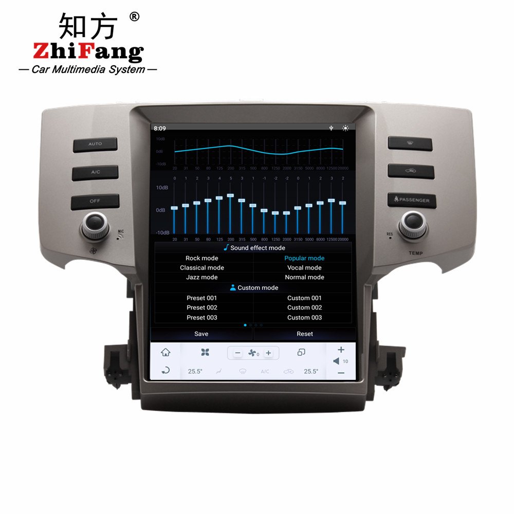 2K Android 11.0 tesla style Car DVD player Carplay GPS 4G SIM card bluetooth for toyota reiz 2005-2009 8+128GB radio navigation