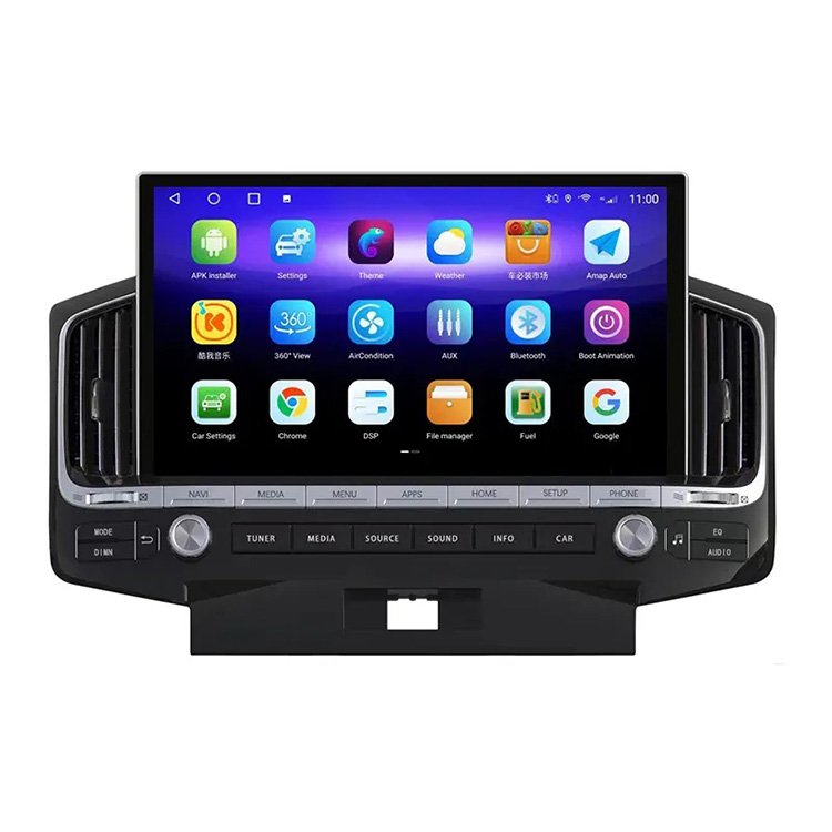 13.3" Touch Screen Carplay Auto 4G Car Multimedia GPS Navigation Android Radio For TOYOTA Land Cruiser 200 LC200 2008~2015