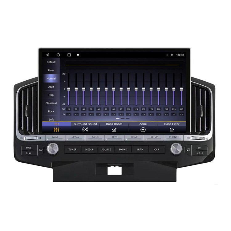 13.3" Touch Screen Carplay Auto 4G Car Multimedia GPS Navigation Android Radio For TOYOTA Land Cruiser 200 LC200 2008~2015