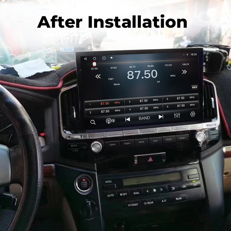 13.3" Touch Screen Carplay Auto 4G Car Multimedia GPS Navigation Android Radio For TOYOTA Land Cruiser 200 LC200 2008~2015