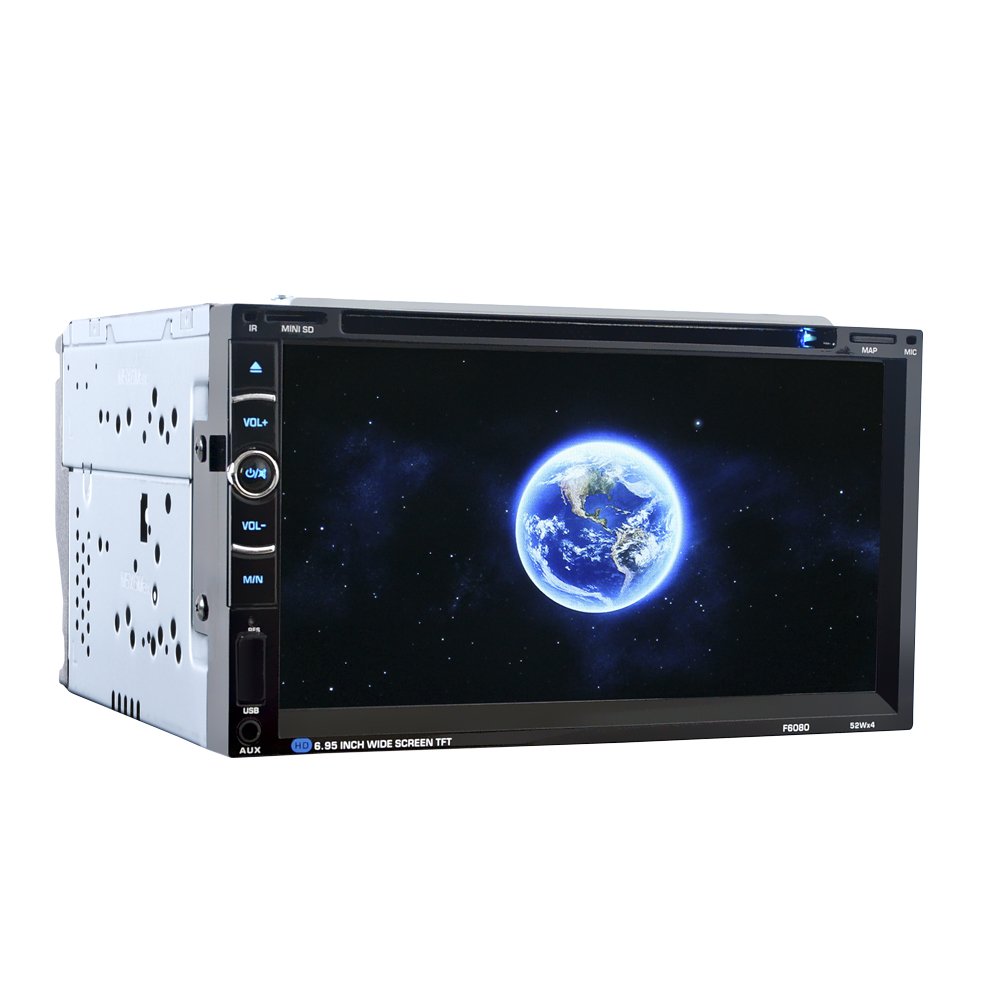 Hot 2 Din 6.95-inch Touch Screen Universal mp5 Car DVD Player for GPS Navigation 6080