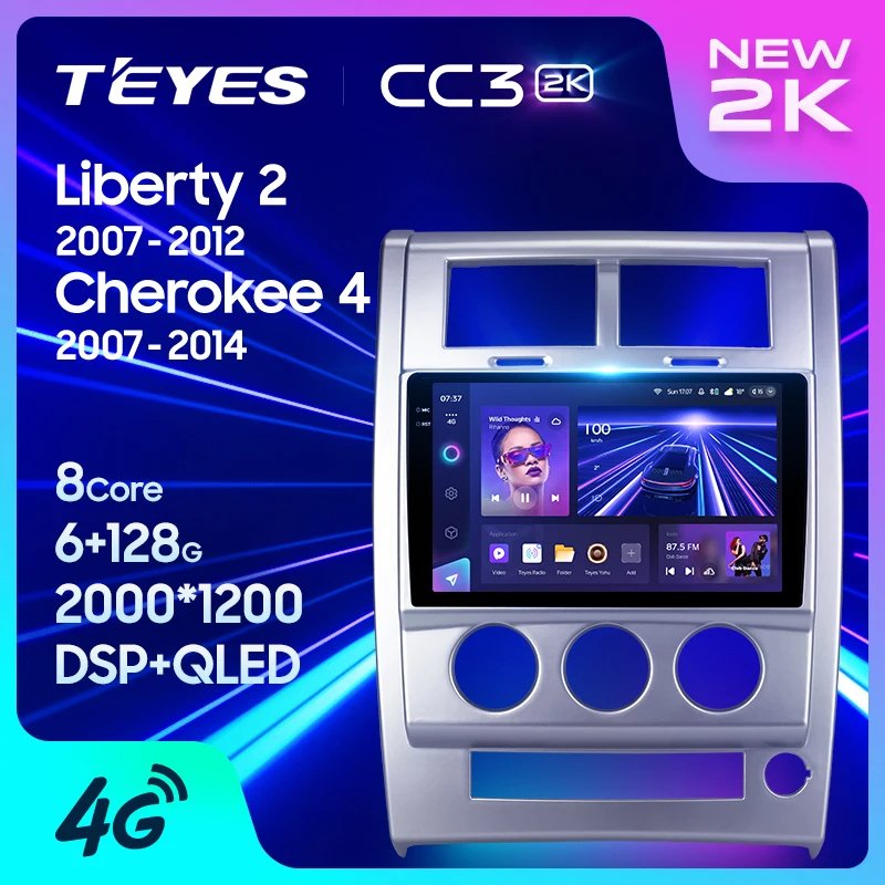 TEYES CC3L CC3 2K For Jeep Liberty 2 KK 2007-2012 Cherokee 4 KK 2007-2014 Car Radio Multimedia Video Player Navigation stereo