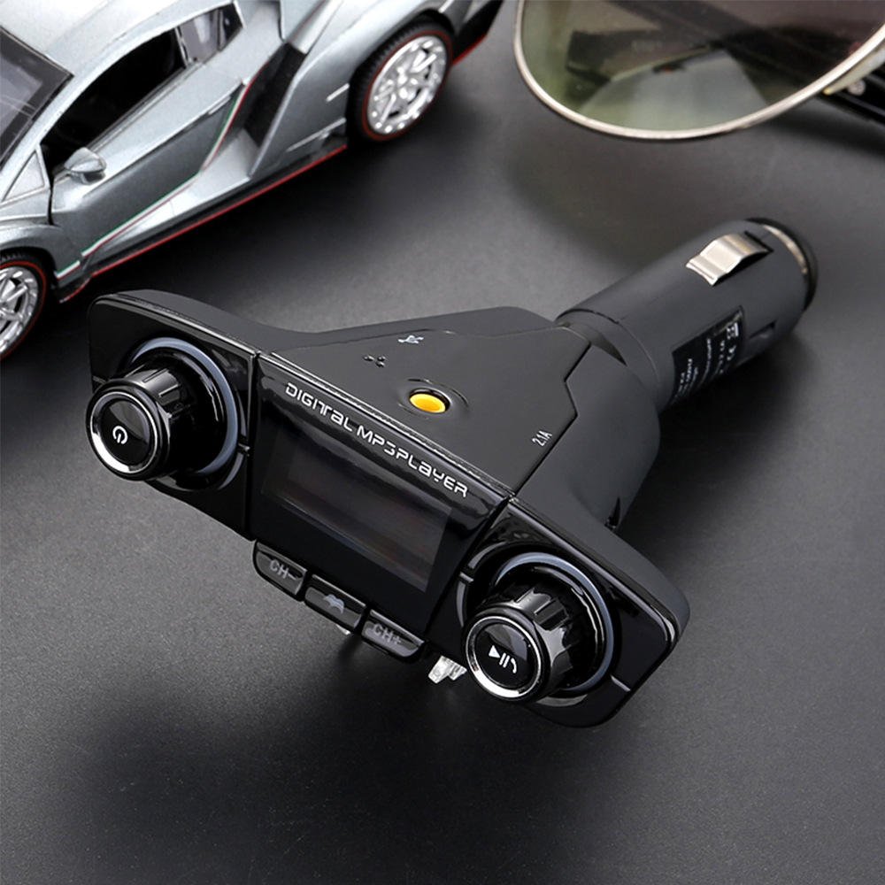 Blue-tooth audio adapter Wireless In-Car Bluetooth Handsfree FM Transmitter MP3 Radio Adapter Car Kit With 2.1A Dual USB Car FM