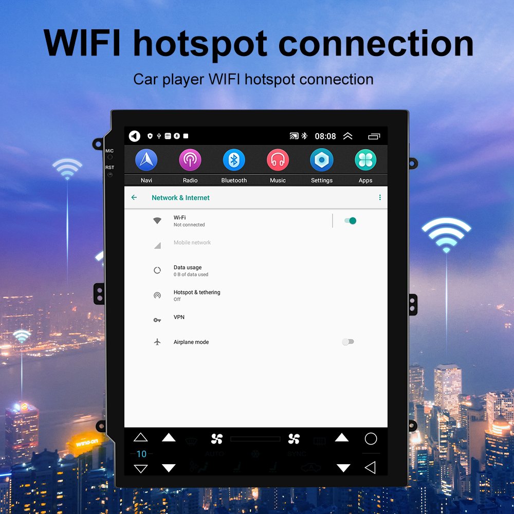 Podofo 9.7'' Android 1+16G/2+32G Car Radio Carplay Android Auto GPS BT WIFI HIFI AHD Camera For Hyundai Santafe/IX45 2013-2017