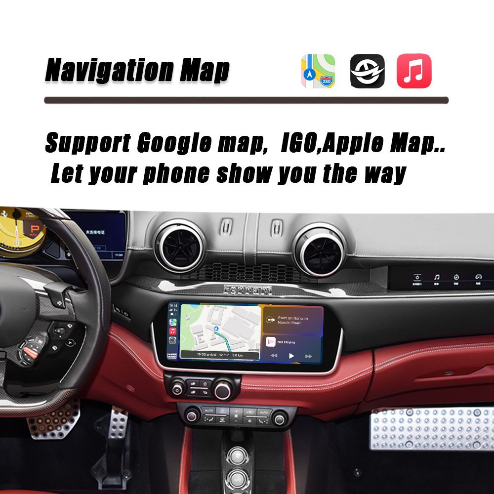 CZT-AUTO Wireless CarPlay Module For Ferrari Portofino Android Auto Car DVD Player Mirror Link AirPlay Radio Navigation
