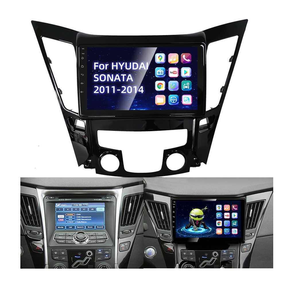 Android 4+64GB Wireless CarPlay Android Auto For Hyundai Sonata 2011-14 Car Stereo Radio WIfi BT GPS
