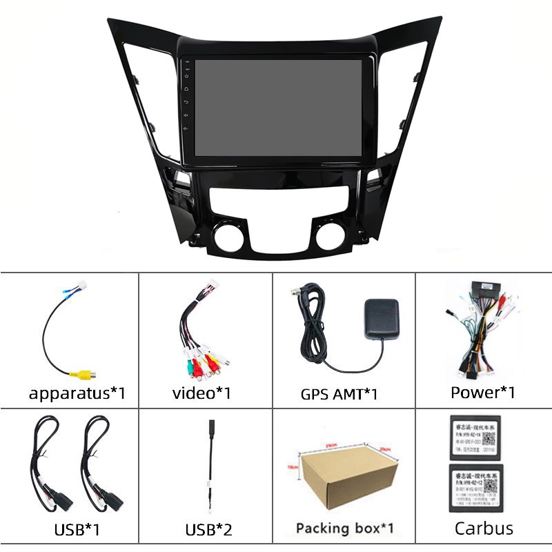 Android 4+64GB Wireless CarPlay Android Auto For Hyundai Sonata 2011-14 Car Stereo Radio WIfi BT GPS