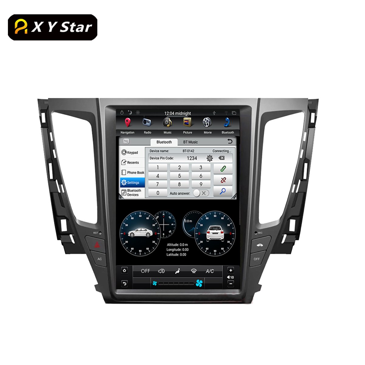 12.1inch 7862 TLINK 10.0 Video Radio Display Car Dvd Player Android For Pajero Sport 2017