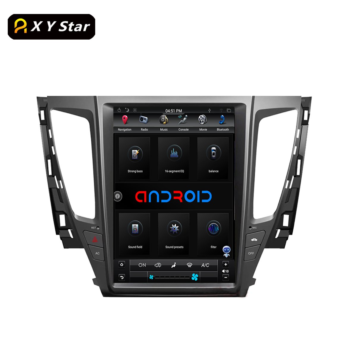 12.1inch 7862 TLINK 10.0 Video Radio Display Car Dvd Player Android For Pajero Sport 2017