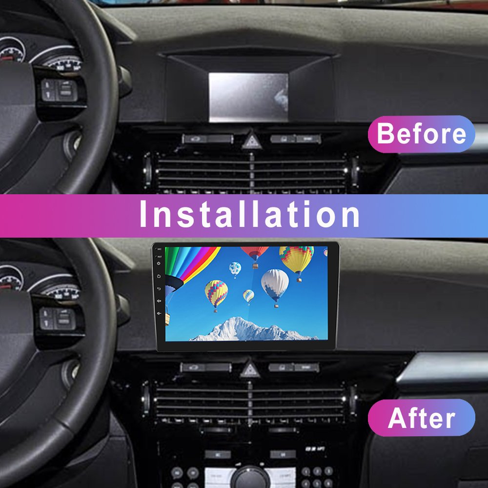 (EU Stock) Podofo 9'' Android Car Radio Double Din Wireless Carplay Android Auto GPS Support AHD Camera For Opel Astra 2004-2010