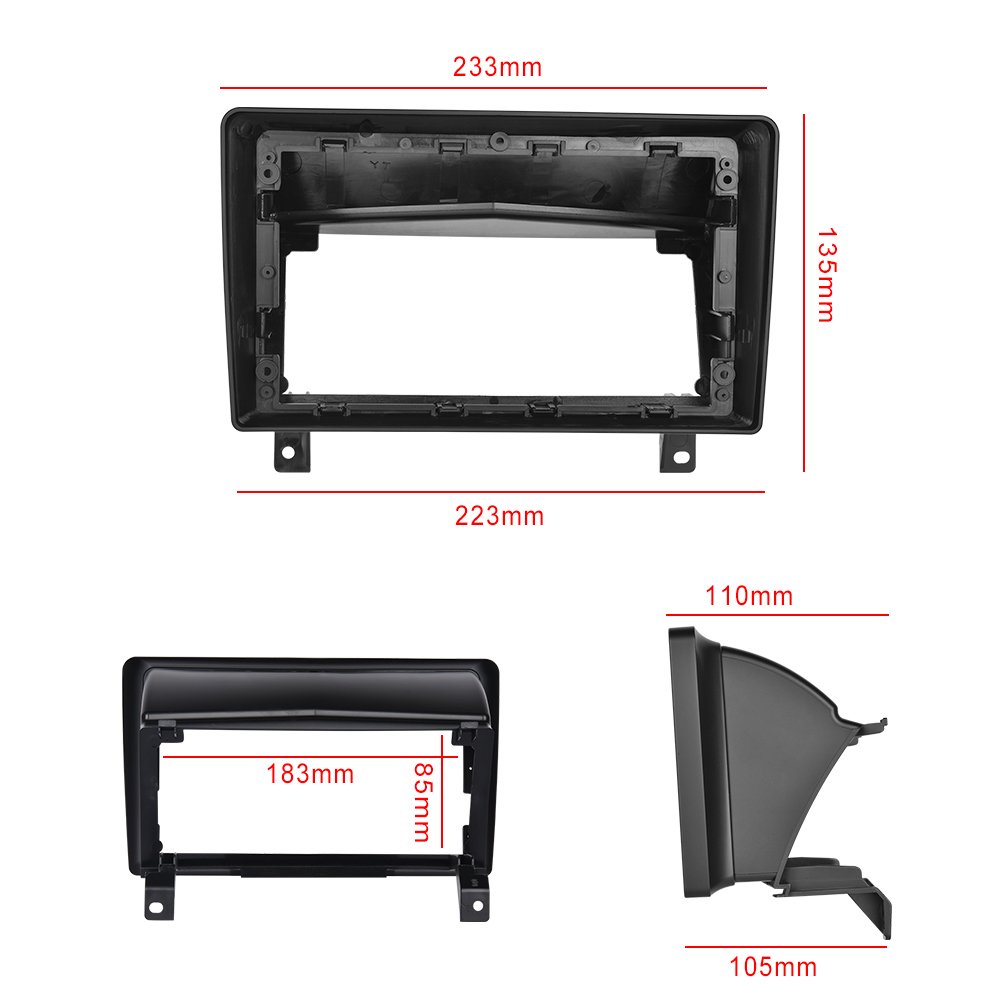 (EU Stock) Podofo 9'' Android Car Radio Double Din Wireless Carplay Android Auto GPS Support AHD Camera For Opel Astra 2004-2010