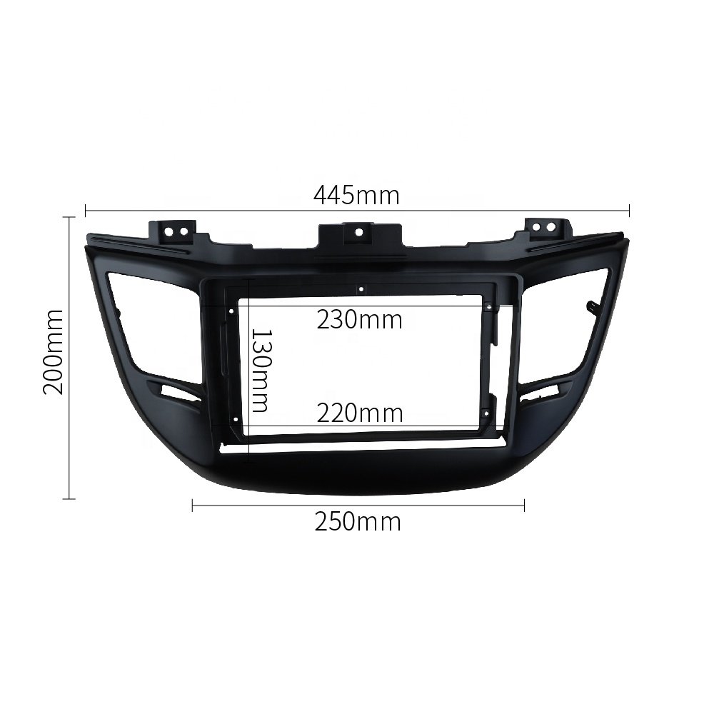 Car Radio Fascia for HYUNDAI TUCSON 2015 LHD Android Player Frame Adapter Cover Stereo GPS DVD Player Install Panel Dash Kit