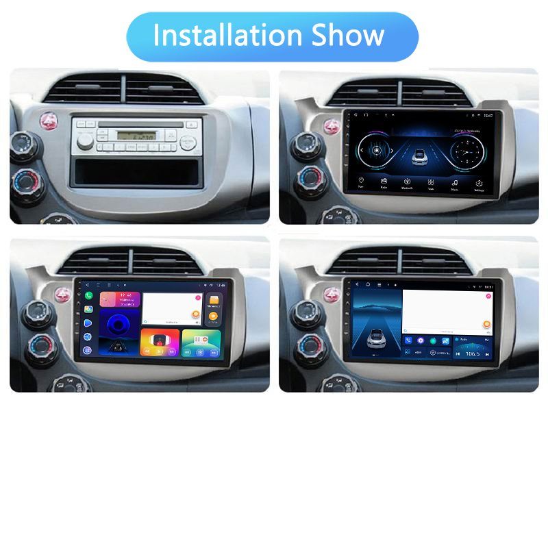 10 Inch android 10 1+32GB 2Din Car multimedia player for Honda Fit 2007-2013 Wifi GPS Navigation